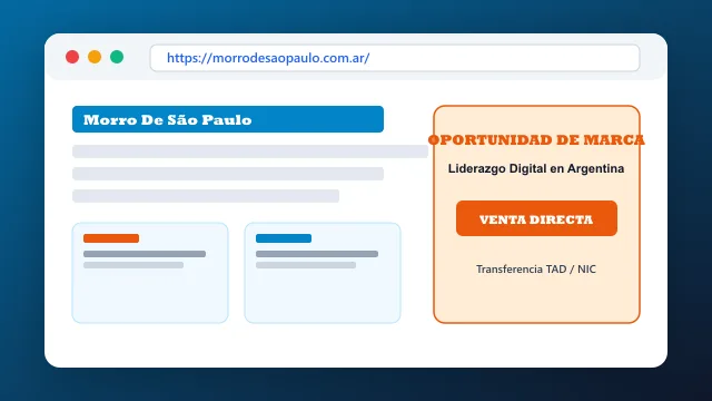 Modelo de aplicación comercial y proyectos digitales para morrodesaopaulo.com.ar